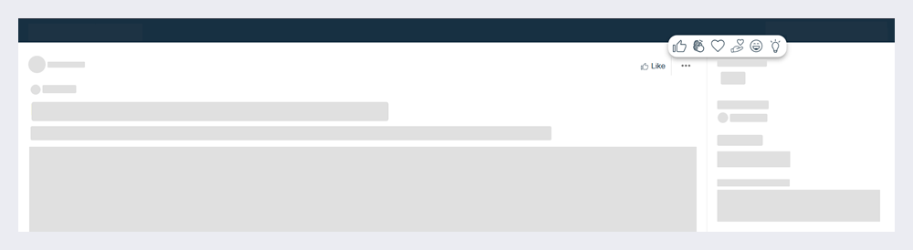 Like button used on a blog article.