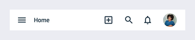 Igloo Flex's Mobile app's Top Bar.